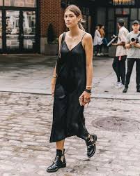 Weekend Outfit Ideas Spring 2019 Slip Dress Street Style Casual Slip Dress Outfit Fashion