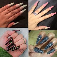 500pcs Bag Full Cover Coffin Nails Long Ballerina Fake Nails Art 0 9 Size Acrylic False Nail Tips Square Ballet Press On Nails False Nails Aliexpress