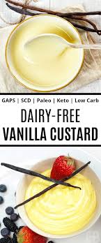 Jun 24, 2019 · ingredients for the keto mascarpone dessert. Dairy Free Vanilla Custard Paleo Gaps Scd Keto Low Carb Eat Beautiful