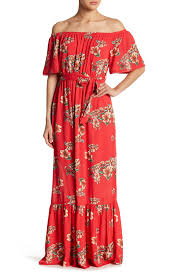 Gilli Off The Shoulder Floral Maxi Dress Nordstrom Rack