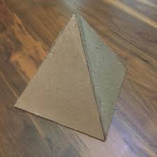Apply glue to the bottom edges of your pyramid and attach the triangle piece to form the shape's base. Cardboard Pyramid With Secret Compartment 4 Steps Instructables