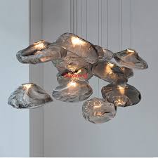 Metal, glass number of bulbs: Nordic Post Modern Light Luxury Hand Blown Glass Chandelier Dining Room Bedroom Living Room Bar Art Decorative Chandelier Shopee Philippines