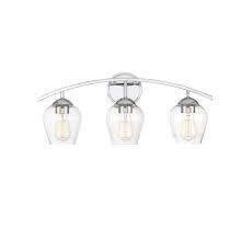 Trade Winds Hannah 3 Light Bathroom Vanity Light In Chrome