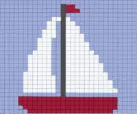 Baby knitting patterns knitting charts knitting stitches knitting designs free knitting knitting projects stitch patterns knitting ideas crochet patterns. Sailboat Christmas Stocking Pattern Cross Stitch Intarsia Knitting Christmas Stocking Pattern