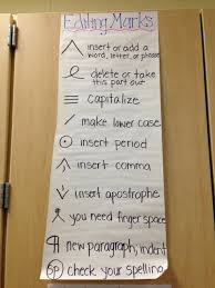 editing marks anchor chart it is so hard for 2nd graders to