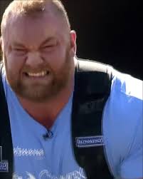 It was a game of inches between Hafþór Júlíus Björnsson