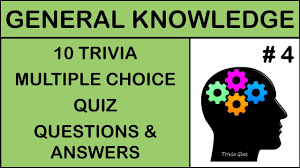 Read on for some hilarious trivia questions that will make your brain and your funny bone work overtime. General Knowledge 10 Trivia Multiple Choice Quiz Questions And Answers Game 4 Youtube