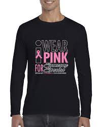 Artix - Mens Long Sleeve T-Shirts, up to Size 5XL - I Wear Pink for Someone  Special - Walmart.com