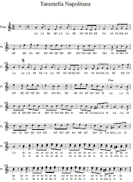 Tarantella Napolitana Music Education Sheet Music Songs