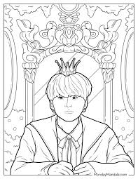 bts coloring page