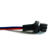 1pc Car 7443 7441 7444 Led Bulb Light Male Socket Plug Adapter With 3 Wire Extended Wire Fd 1625 Car Electronics Adapter Plug Light Bulb