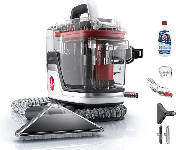 Portable carpet spot cleaner with targeted stain removal, AI generated