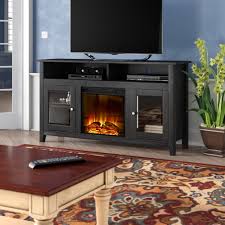Kohn Tv Stand For Tvs Up To 64 With Electric Fireplace Included Fireplace Tv Stand Family Room Design Electric Fireplace Tv Stand