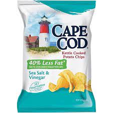 Check us out at facebook.com/capecodchips. Cape Cod Reduced Fat Sea Salt Vinegar Potato Chips 16 Oz Walmart Com Walmart Com