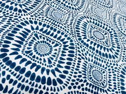 See 5 authoritative translations of fabric in spanish with example sentences, phrases and audio pronunciations. Blue White Spanish Tile Flower Mandala Fabric Cotton Panama Material For Dress Decor Curtain Upholstery 110 Or 280cm Wide Lush Fabric
