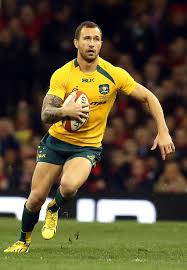 Black And Yellow Rugby Team Quade Cooper Of Australia Rugby Sport Rugby Men Australian Rugby League