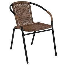 Flash Furniture Rattan Indoor Outdoor Restaurant Stack Chair Multiple Colors Walmart Com In 2020 Outdoor Dining Chairs Patio Dining Chairs Patio Dining
