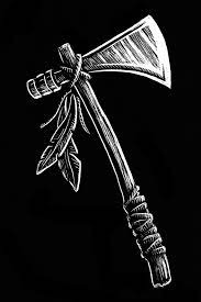 Tomahawk Scratchboard Illustration On Behance
