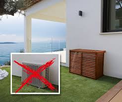 Decoclim Cache Climatisation En Bois Exotique Decoclim Idee Deco Exterieur Terrasse Bois Exotique Deco Piscine