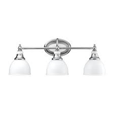 Kichler Pocelona 3 Light 24 In Chrome Bell Vanity Light Lowes Com Bathroom Light Fixtures Kichler Lighting Bathroom Lighting