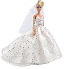 Cerca nel più grande indice di testi integrali mai esistito. E Ting Bambola Abito Da Sposa Principessa Abito Abito Pizzo Floreale Con Set Di Viralix