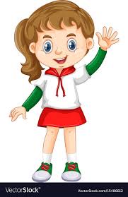 Little Girl Waving Hand Illustration Download A Free Preview Or High Quality Adobe Illustrato Little Girl Cartoon Drawing For Kids Family Activities Preschool
