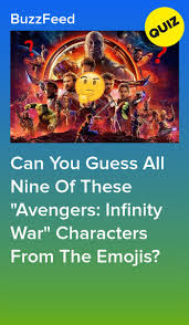 Can You Guess The Avengers Infinity War Character From The Emojis Avengers Quiz Avengers Marvel Characters Quiz