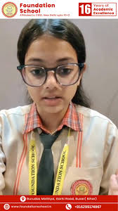 Foundation school Principal sir Mr. Vikas Ojha from Kila Maidan ,  addressing about the human chain campaign performed by Foundation School  students, in support of complete prohibition.