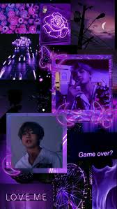 Bts wallpaper desktop tumblr wallpaperpugbtk. Taehyung Wallpaper Bts Aesthetic Wallpaper For Phone Purple Wallpaper Iphone Purple Aesthetic Wallpaper