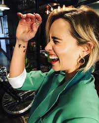 Small game of thrones dracarys mother of dragons minimalist tattoo design tattoo dimensions: Fandomtrash On Twitter Emilia Clarke And Her New Game Of Thrones Tattoo Drogon Rhaegal And Viserion Mother Of Dragons