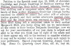 William “Goodridge” Goodrich (1609-1645)