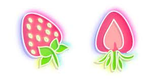 Neon Strawberry Neon Summer Berries Chrome Web