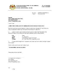 Majlis berbuka puasa dan rumah terbuka sempena menyambut hari perayaan sudah sebati dengan masyarakat di malaysia. Contoh Surat Jemputan Majlis Berbuka Puasa Contoh Surat