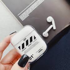 Off White Transparent Airpod Case Airpod Case Clear Cases Case