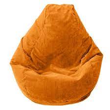 Product title posh creations bean bag chair, orange average rating: Gold Medal Bean Bag Microsuede Corduroy Medium 112 Teardrop Harvest Orange Walmart Com Walmart Com