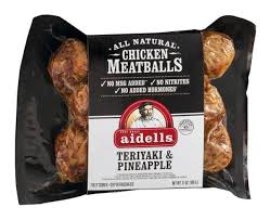 Spaghetti and meatballs was never so tasty! Aidells Chicken Meatballs Teriyaki Pineapple 12 Oz Hy Vee Aisles Online Grocery Shopping