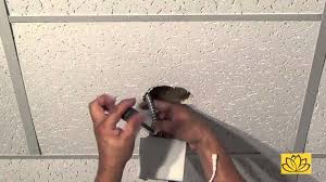 Trace the lighting cans for the recessed lights on the tiles that will contain them. T Bar Installation Lotus Led Recessed Lighting Lumens Com Youtube