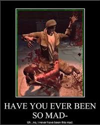 A typical instance consists of an image depicting human violence or destruction and the demotivational caption that reads have you ever been so angry that in september 2009, a variant of this image with the words have you ever been so pissed off that you start swinging a cactus? became popular. Image 88011 Have You Ever Been So Angry That You Know Your Meme