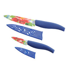 Wash your ceramic knife by hand with soapy water and dry it with a kitchen towel. The Pioneer Woman Spring Bouquet 2 Piece Ceramic Cutlery Set Walmart Com Walmart Com