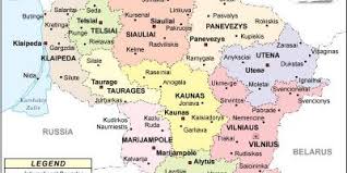 Lietuva) je država na sjeveroistoku europe, na obali baltičkog mora. Litva Mapa Mapy Litva Severni Evropa Evropa
