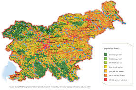 Population Density In Slovenia Slovenie