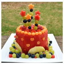 Fabulous Watermelon Ideas For Summer Bbqs B Lovely Events Fruit Cake Watermelon Healthy Birthday Cakes Fruit Birthday Cake