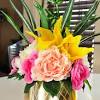 My kids and i popped into dollarama the other day to pick up some supplies for my son's birthday party, and i came across some faux flowers that i actually loved and thought would make a great fall centerpiece! 1