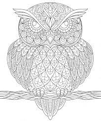Owl Zentangle Coloring Page Owl Coloring Pages Mandala Coloring Pages Abstract Coloring Pages
