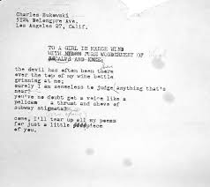 Amor Eterno Poems Words Charles Bukowski