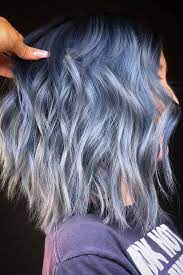 41 Ethereal Looks With Blue Hair Lovehairstyles Com Denim Hair Wild Hair Color Light Blue Hair