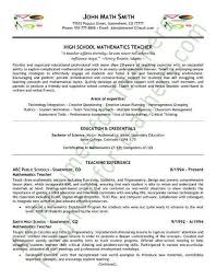 Math Teacher Resume Sample Teacher Resume Examples Teacher Resume Template Teacher Resume
