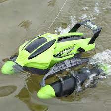 Electric Rc Car Toy Thread Push Beach Amphibious Remote Control Boat Remote Control Kids Car Toy R Remote Control Boat Radio Controlled Boats Rc Cars Electric