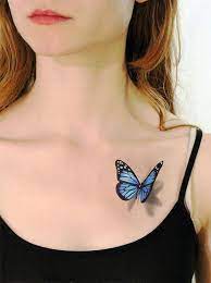 24 Inspiring 3d Butterfly Tattoos Designs Realistic Butterfly Tattoo Blue Butterfly Tattoo 3d Tattoos For Women