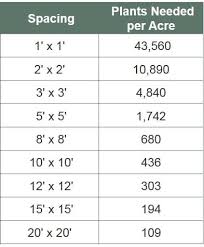 planting density